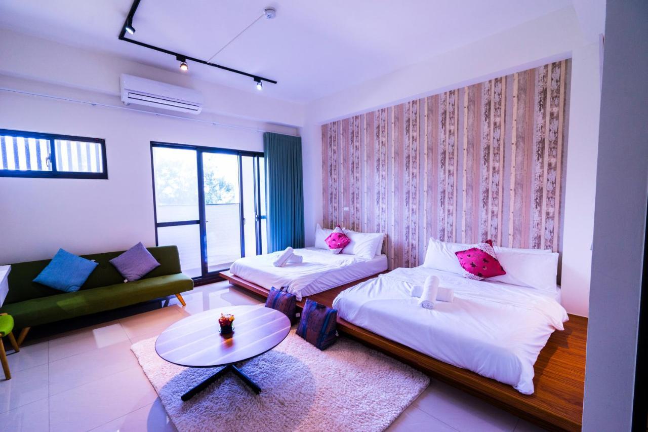 黑琵軼棧湖濱旅宿 K&B Happy Hostel ไถหนาน ภายนอก รูปภาพ